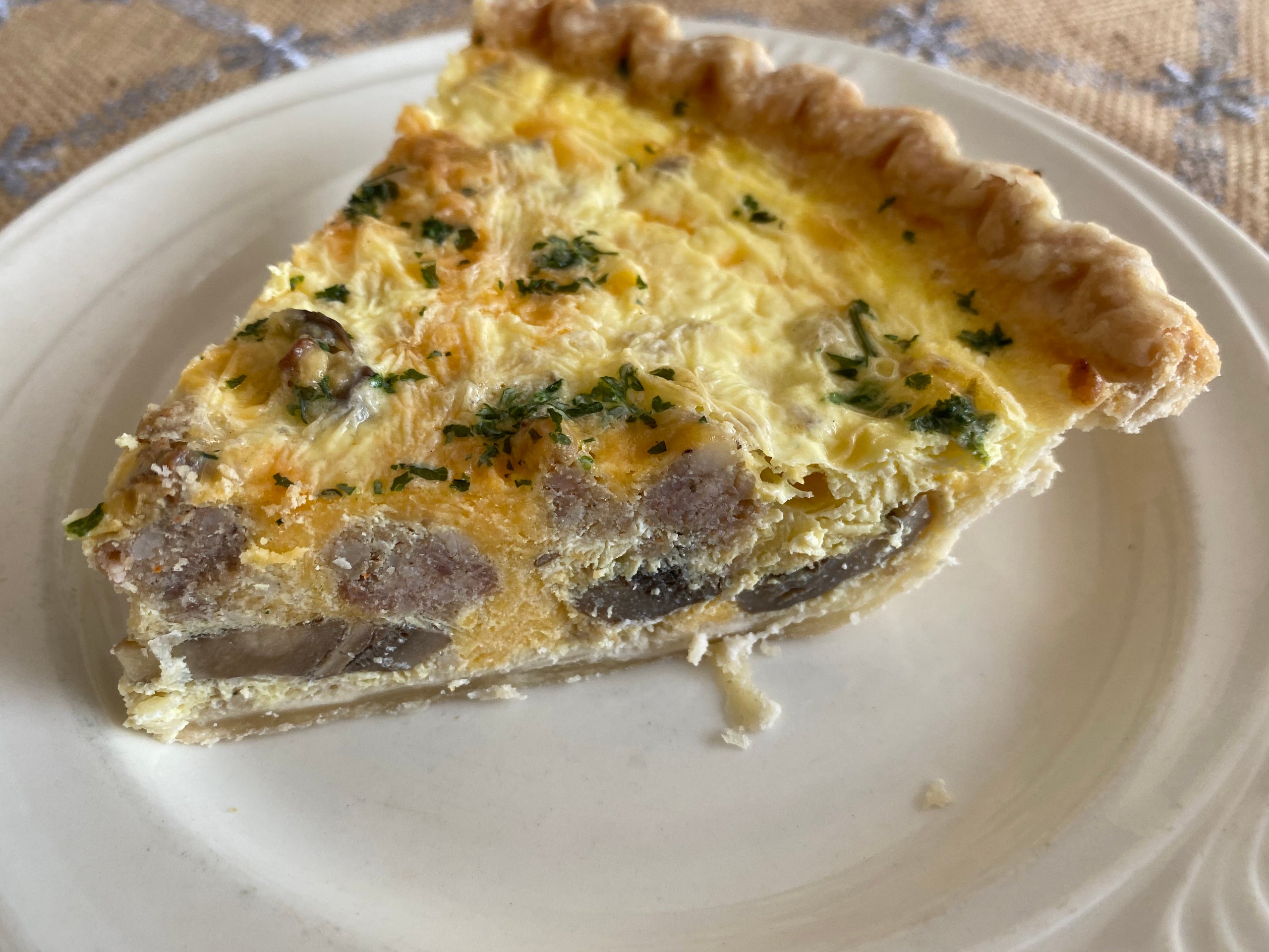 5" Sausage & Mushroom Quiche Kelly's Pot Pies & More